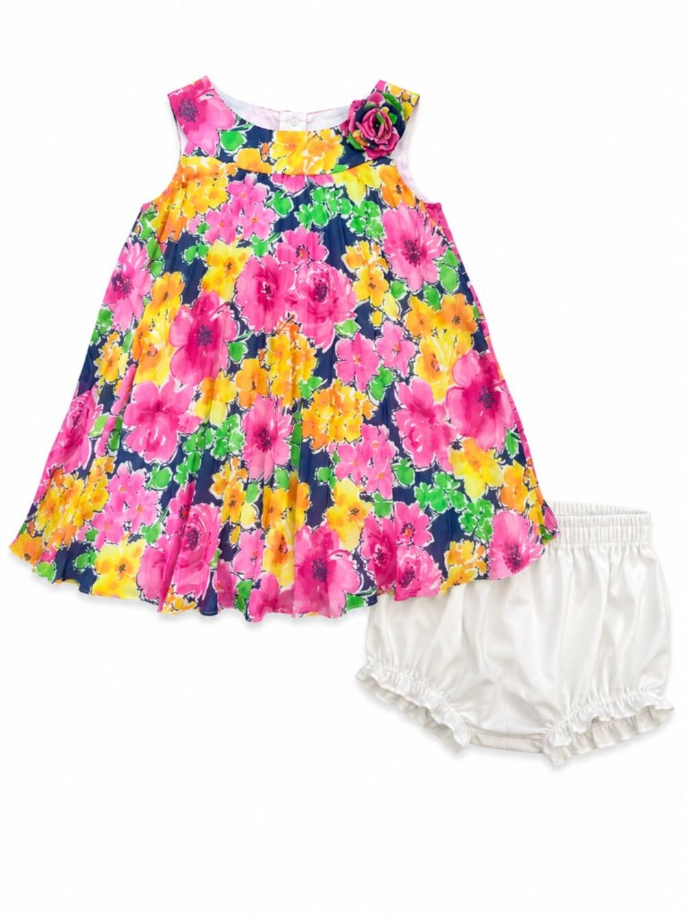 American Princess Floral Dress 24M Toddler Girl Party Dress Bloomers Included